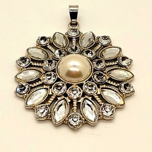 Pendant for Scarf/Necklace Jewelry, Crystal, Imitation Pearl, lightweight